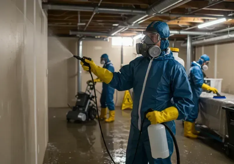 Basement Sanitization and Antimicrobial Treatment process in Garden City, SC